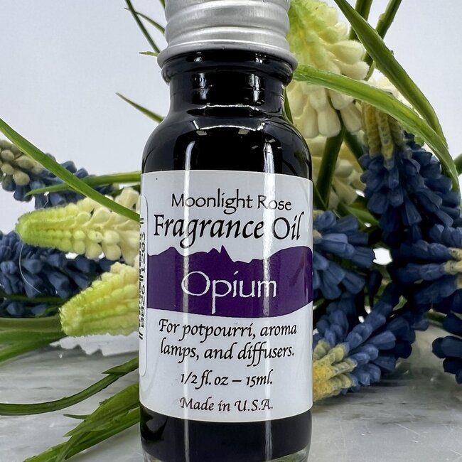 Opium Fragrance Oils - 15ml - Aroma Lamp Potpourri Diffuser - Midnight Wild Rose