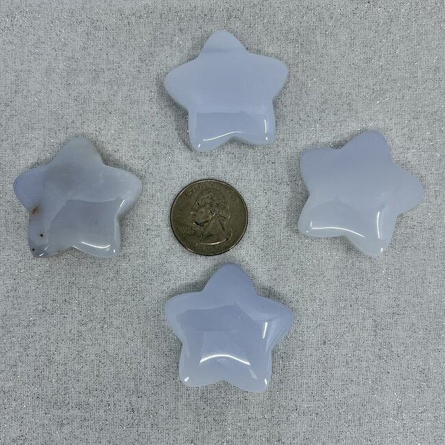 Blue Chalcedony Star - Medium