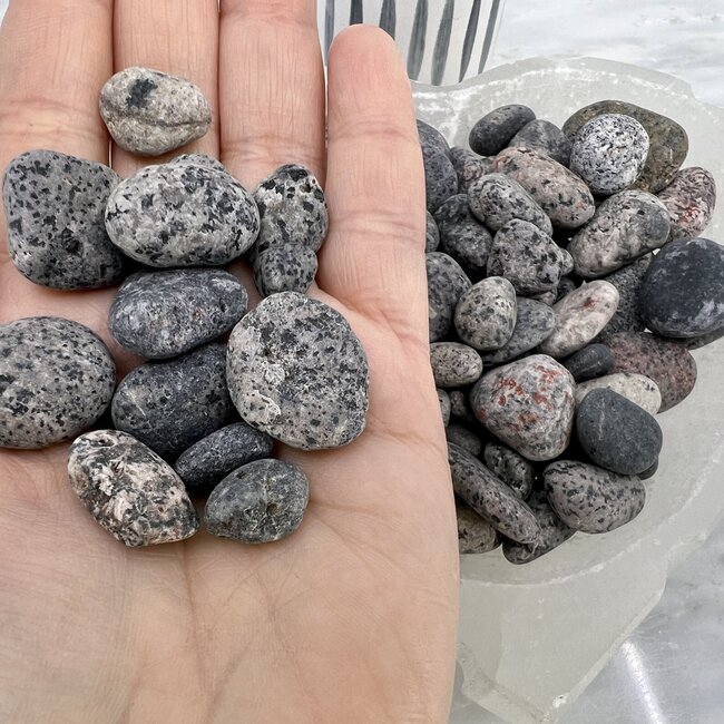 Yooperlite Michigan (Glowdalite Emberlite Flame Stone) - Tumbled Matte