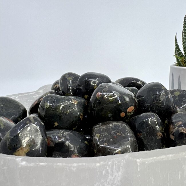 Red Snowflake Obsidian - Tumbled