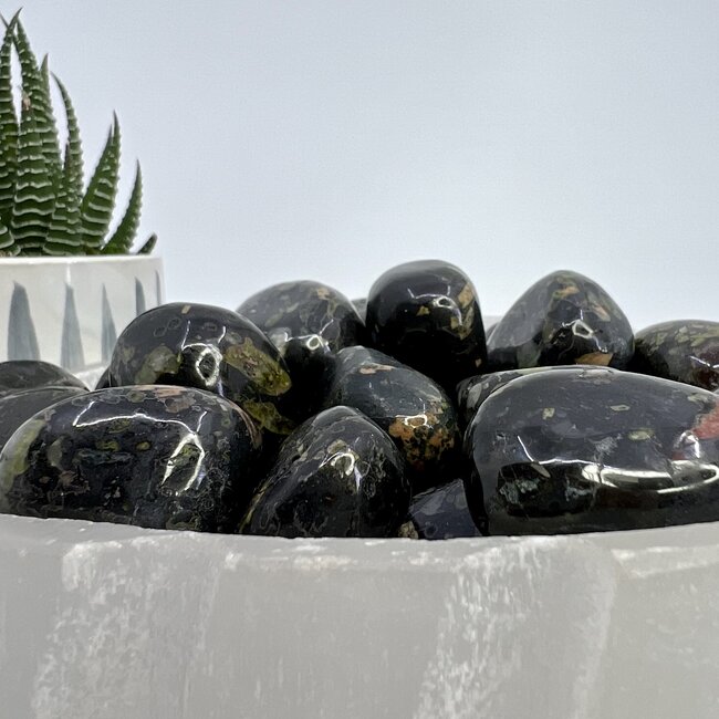 Red Snowflake Obsidian - Tumbled