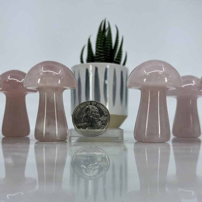 Rose Quartz Mushrooms-Medium 2"