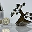 Hematite Bonsai Tree on Amethyst - 3" Mini