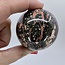 Black & Fire Calcite Obsidian Sphere Orb-50mm