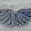 Blue Aventurine Stripe Angel Wings-Large