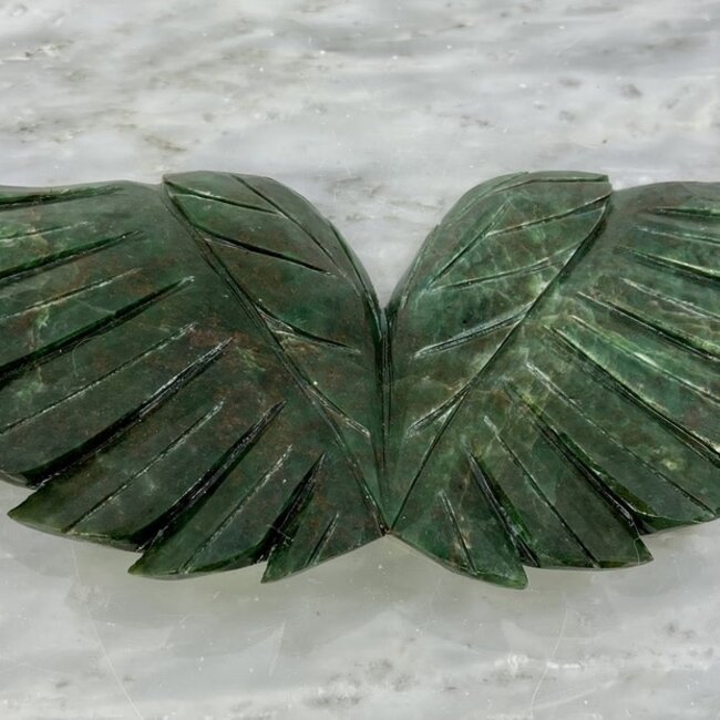 Green Aventurine Angel Wings-Large #2