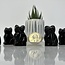 Black Obsidian Cats Kitten Kitty - Medium 1.5" Animal Carving Figurine