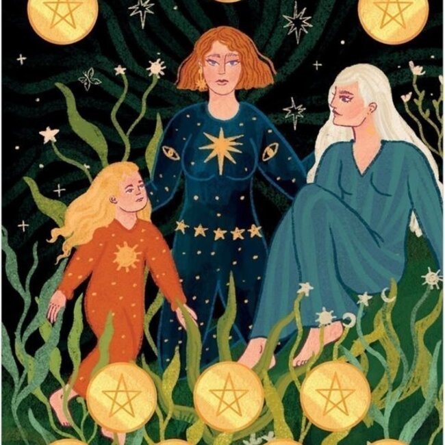 Zodiac Tarot in a Tin Pocket Cards Deck