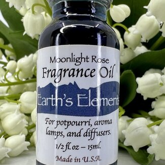 Earth's Elements Fragrance Oils - 15ml - Aroma Lamp Potpourri Diffuser - Midnight Wild Rose