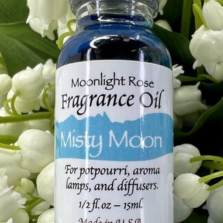 Misty Moon Fragrance Oils - 15ml - Aroma Lamp Potpourri Diffuser - Midnight Wild Rose
