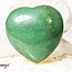 Green Aventurine Puffy Hearts - Medium (1.5")