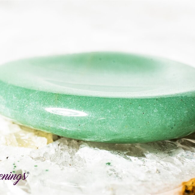 Green Aventurine Worry (Thumb Fidget Relaxation Pocket) Stones - Large Oval