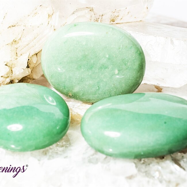Green Aventurine Palm Pillow Pocket Stone