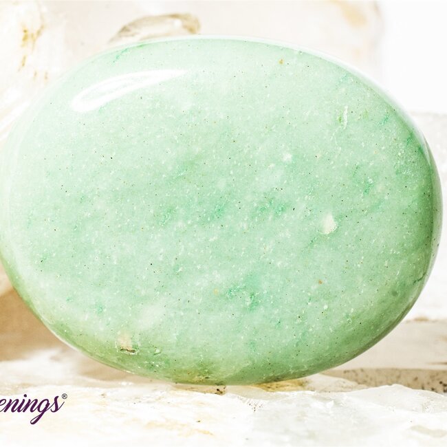 Green Aventurine Palm Pillow Pocket Stone