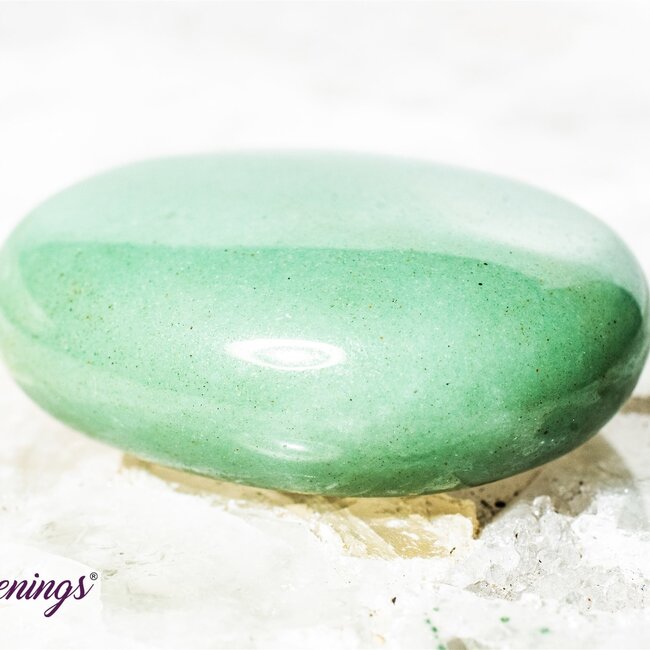 Green Aventurine Palm Pillow Pocket Stone
