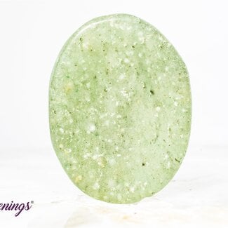 Green Aventurine Worry (Thumb Fidget Relaxation Pocket) Stones - Medium Oval