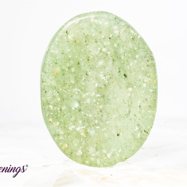 Green Aventurine Worry (Thumb Fidget Relaxation Pocket) Stones - Medium Oval