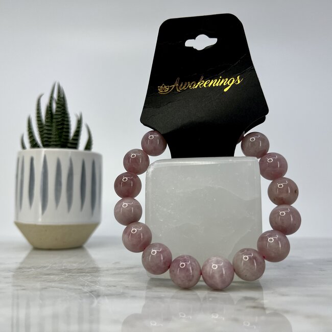 Purple Lavender Rose Quartz Bracelets - 9 - 11 mm