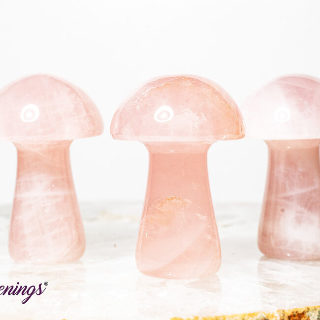 Rose Quartz Mushrooms-Medium 2"