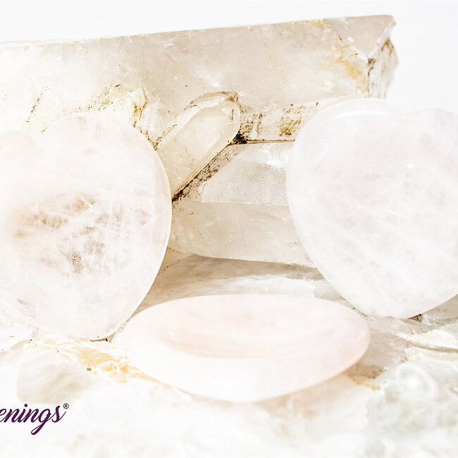 Rose Quartz  Worry (Thumb Fidget Relaxation Pocket) Stones - Medium Oval