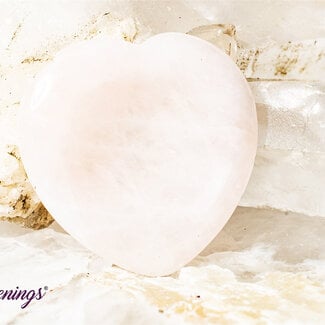 Rose Quartz Worry Stone - Heart