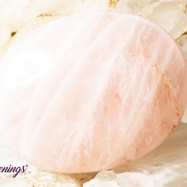 Rose Quartz - Palm Pillow Pocket Stones