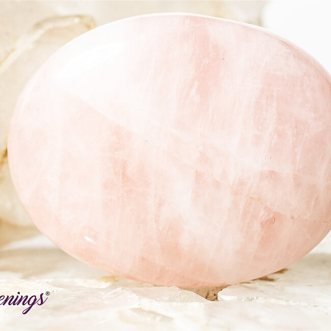 Rose Quartz - Palm Pillow Pocket Stones