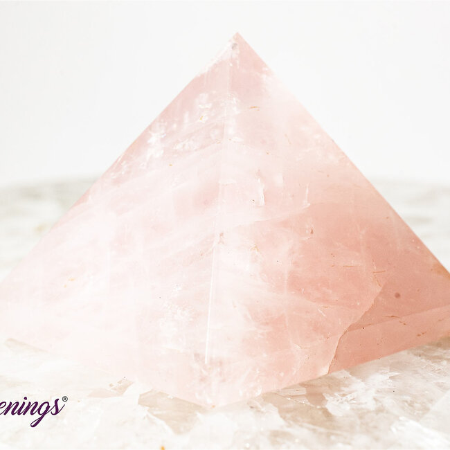 Rose Quartz Pyramids - Large (2")