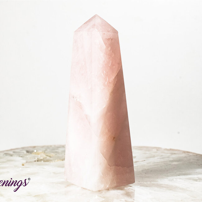 Rose Quartz Obelisk (Tower Generator) - Medium (4-5")