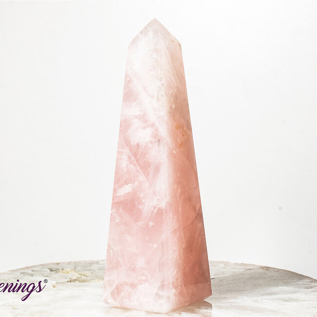 Rose Quartz Obelisk (Tower Generator) - Large (5-6.5")