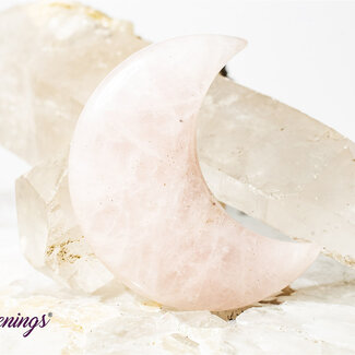 Rose Quartz Moons- Large (2")
