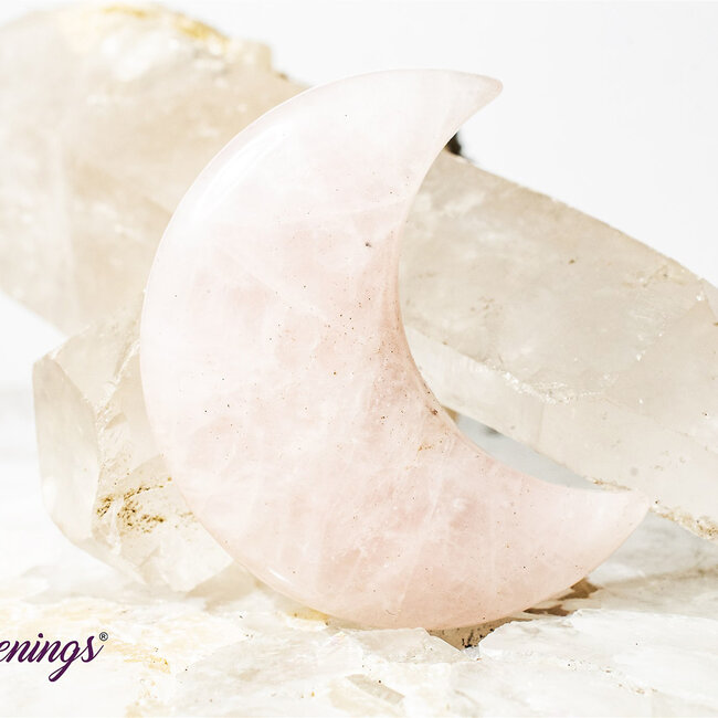 Rose Quartz Moons- Large (2")