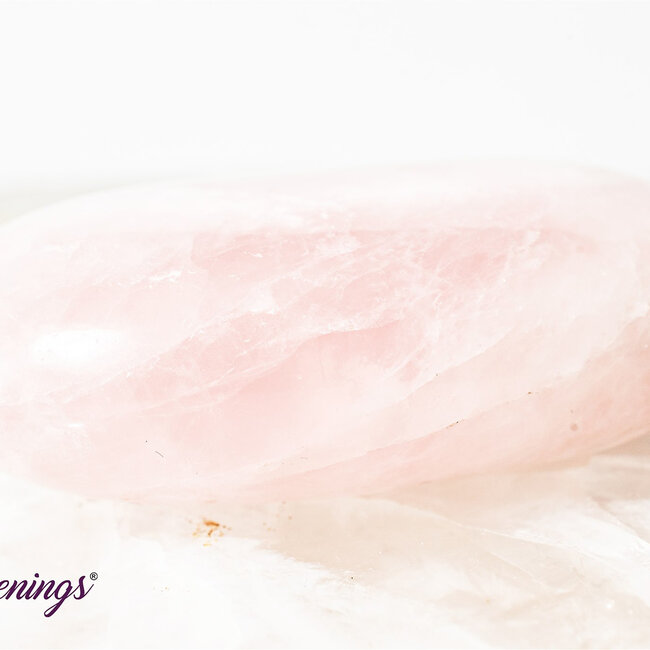 Rose Quartz Palm Pillow Pocket Stone - Large Gallet