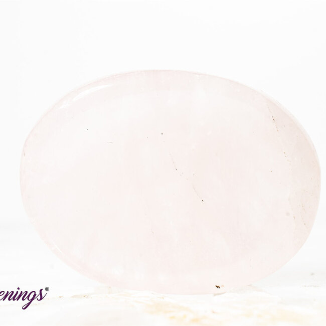 Rose Quartz Worry (Thumb Fidget Relaxation Pocket) Stones - Oval Medium