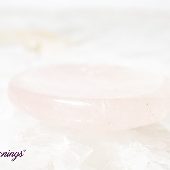 Rose Quartz Worry (Thumb Fidget Relaxation Pocket) Stones - Oval Medium