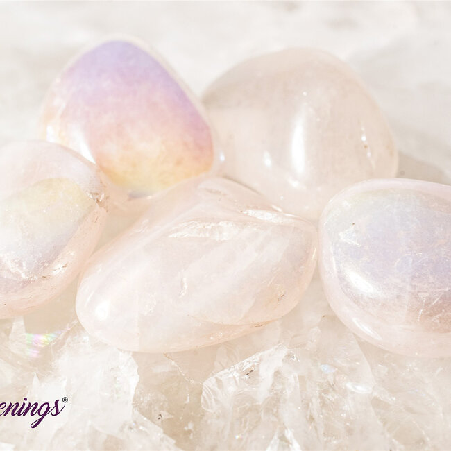 Pink Aura Rose Quartz - Tumbled