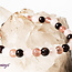 Rose Quartz, Strawberry Quartz, & Garnet Bracelet- 6mm