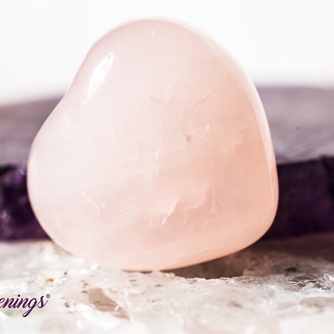 Rose Quartz Hearts - Mini