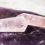 Rose Quartz Double Terminated DT Points - Mini Grids