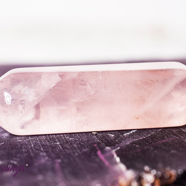 Rose Quartz Double Terminated DT Points - Mini Grids