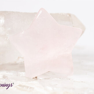 Rose Quartz Stars - Medium Carving