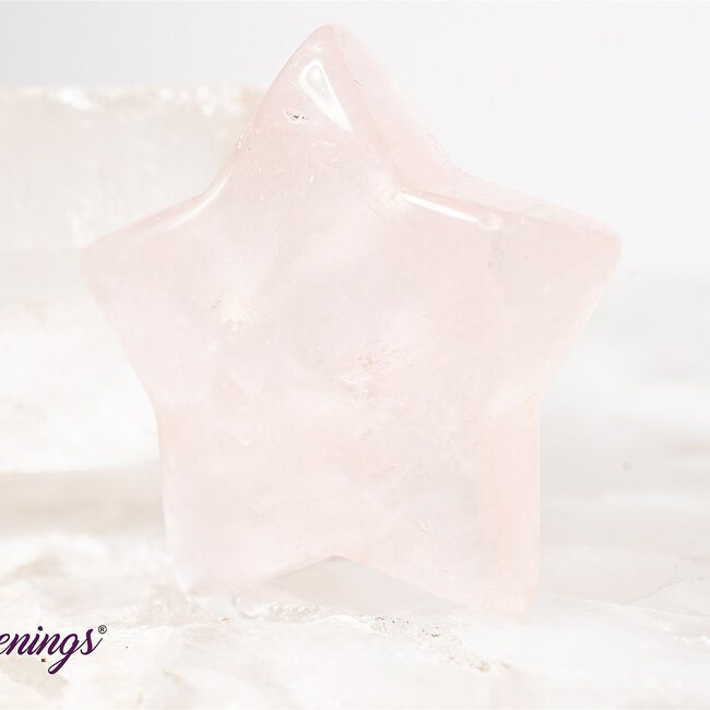 Rose Quartz Stars - Medium Carving