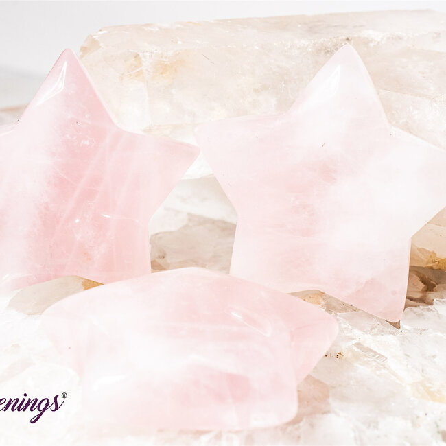 Rose Quartz Stars - Large 2"