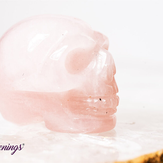 Rose Quartz Skulls - Mini