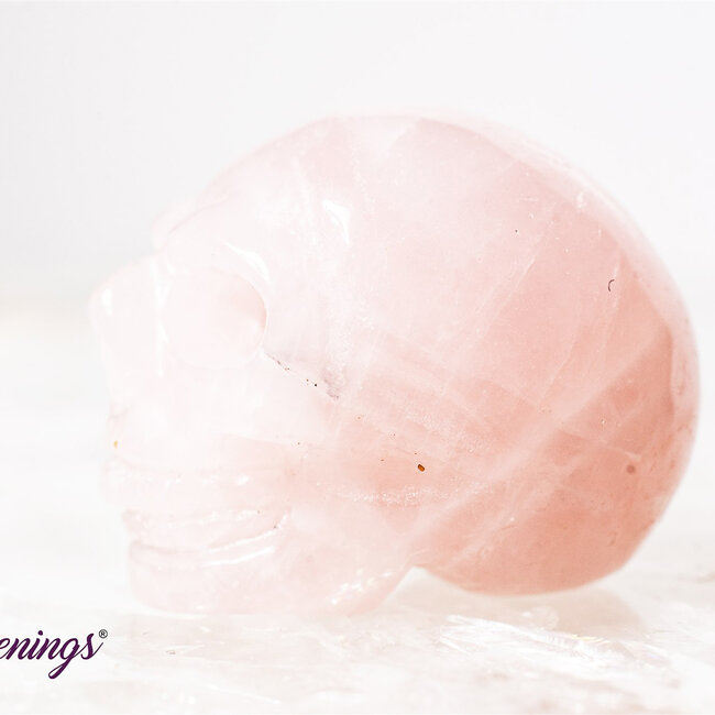 Rose Quartz Skulls - Mini