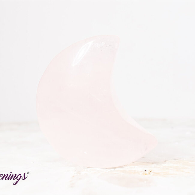 Rose Quartz Moons (Chunky) Medium