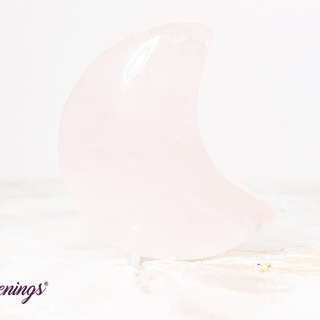 Rose Quartz Moons (Chunky) Medium