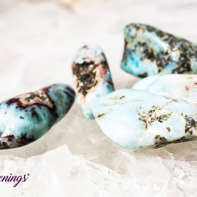 Larimar (Dolphin Stone) - Tumbled