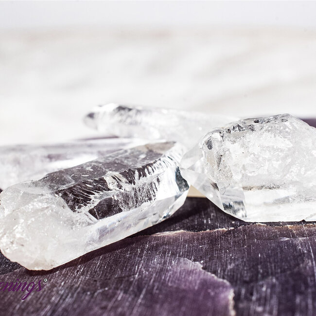 Lemurian (Lumerian) Seed Quartz Points - Small Rough Raw Natural