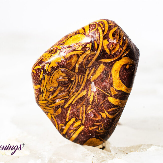 Arabic Miriam Jasper (Calligraphy Script Stone) - Tumbled